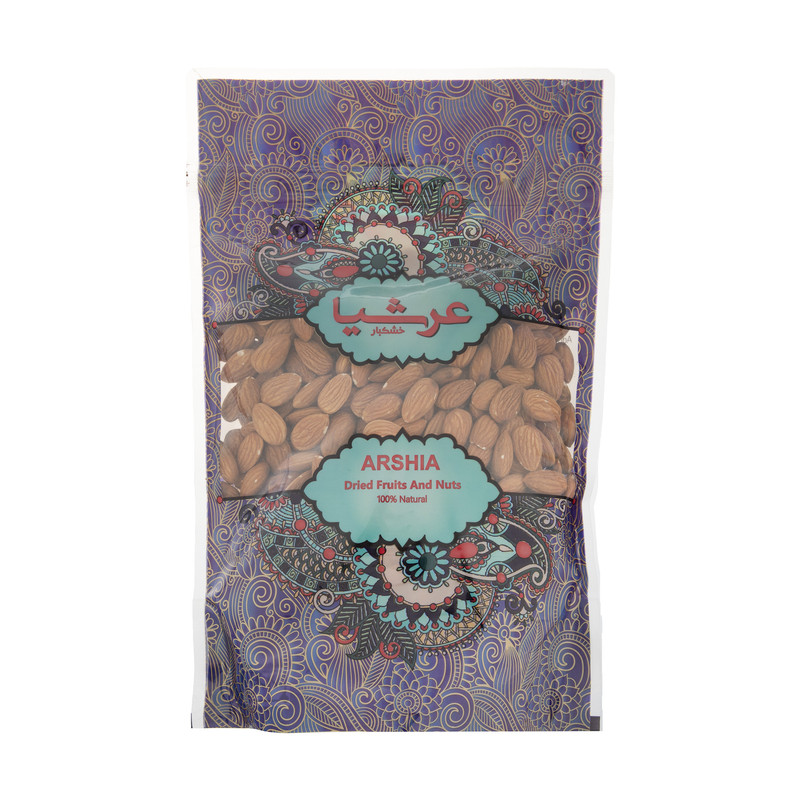 خرید و قیمت مغز بادام خارجی خام عرشیا مقدار 750 گرم