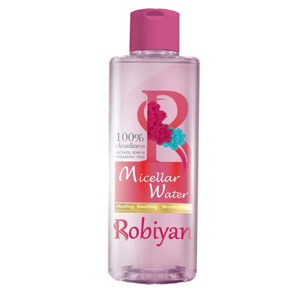 محلول پاک کننده آرایش صورت روبیان مدل میسلار واتر حجم 250 میلی لیتر