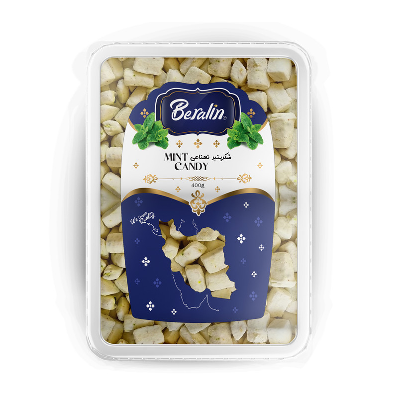 شکرپنیر ظرفی نعنایی برآلین 400گرمی