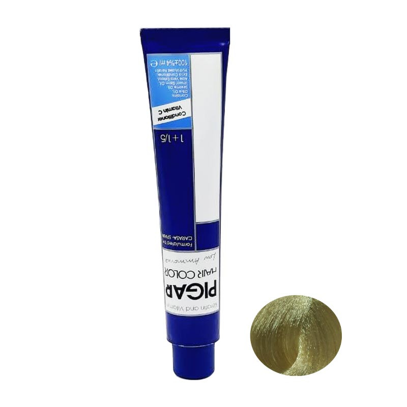 رنگ مو پیگار شماره 11.2 حجم 100 میلی لیتر رنگ بلوند زیتونی پلاتینه خیلی روشن