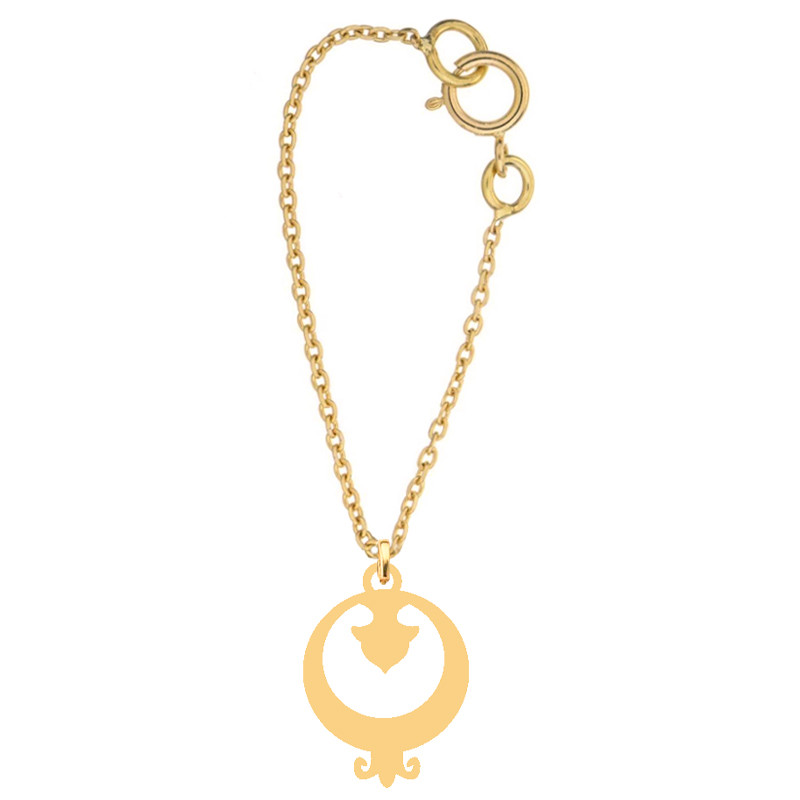 آویز ساعت طلا 18 عیار زنانه کرابو طرح انار مدل Kr9020