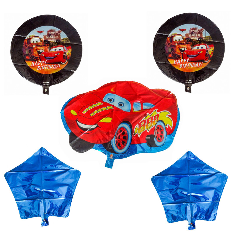 بادکنک فویلی مدل ماشین مک کوئین مجموعه 5 عددی