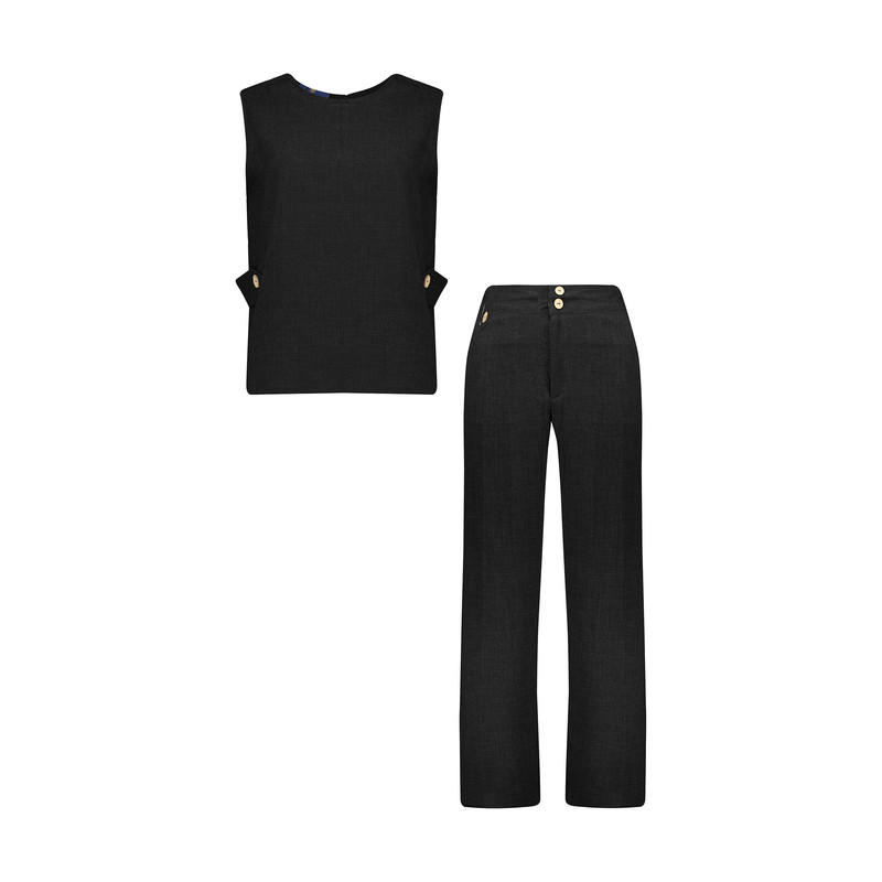 ست تاپ و شلوار زنانه مدل رها کد 150014-1