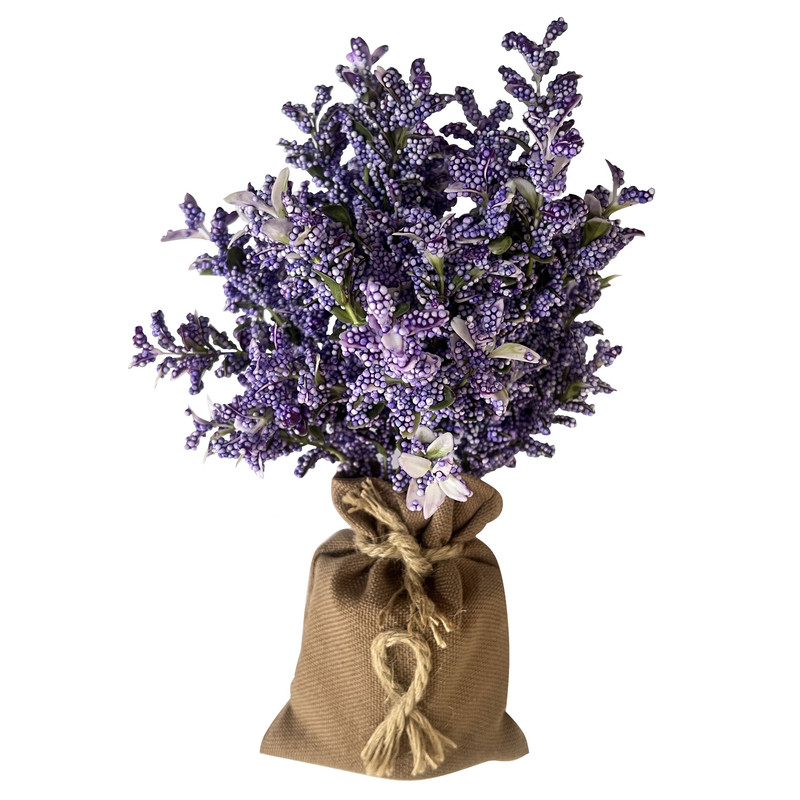 گلدان به همراه گل مصنوعی بخشی مدل BH1854