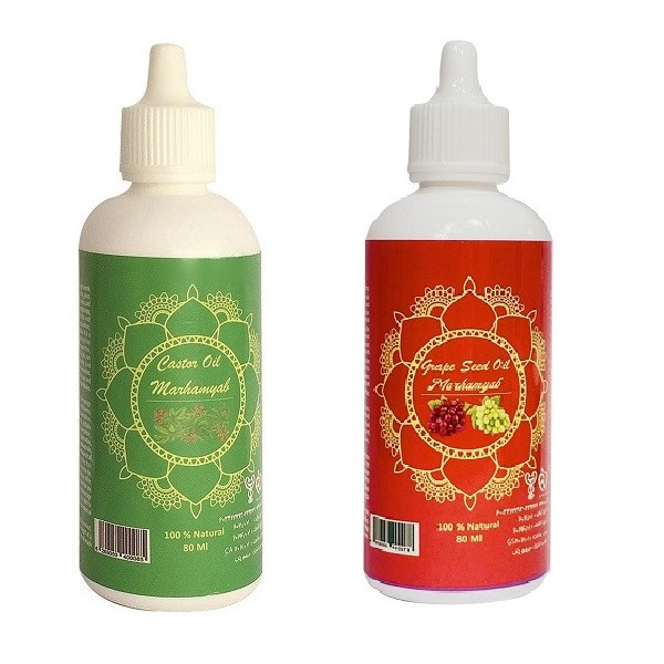 خرید و قیمت روغن تقویت کننده ناخن مرهم یاب مدل هسته انگور و کرچک حجم 80 میلی لیتر مجموعه 2 عددی
