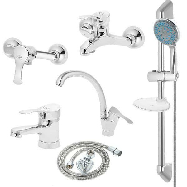 ست شیرآلات زرگر مدل لاله قهرمان صدفی 2024 با علم یونیکا مجموعه 6عددی