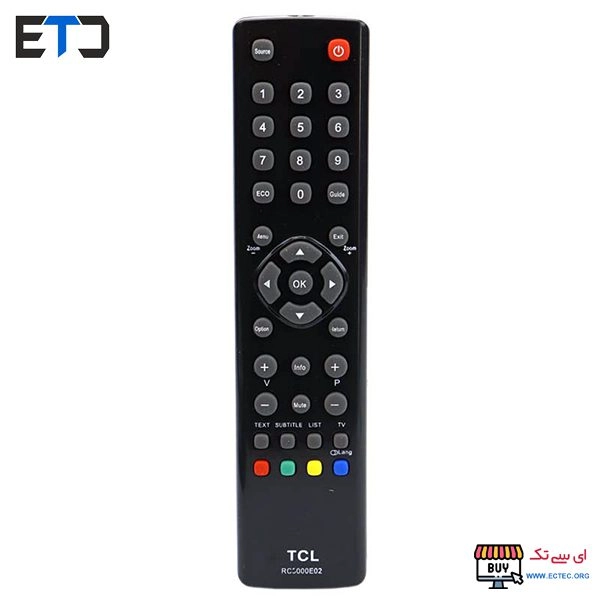 ریموت کنترل تلویزیون تی سی ال TCL RC2000E02TCL RC2000E02 LED LCD TV REPLACES REMOTE CONTROL 00