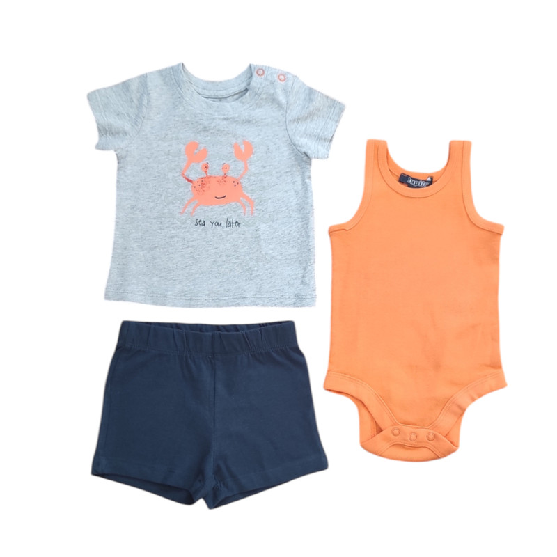 ست 3 تکه لباس نوزادی لوپیلو مدل A000