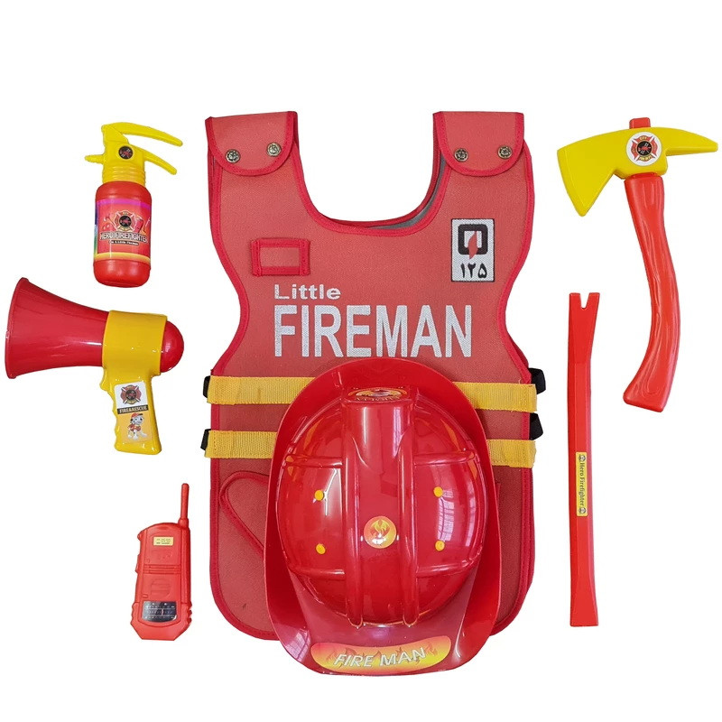 خرید و قیمت ست ایفای نقش دنیای سرگرمی های کمیاب مدل آتش نشان کوچک مجموعه 7 عددی