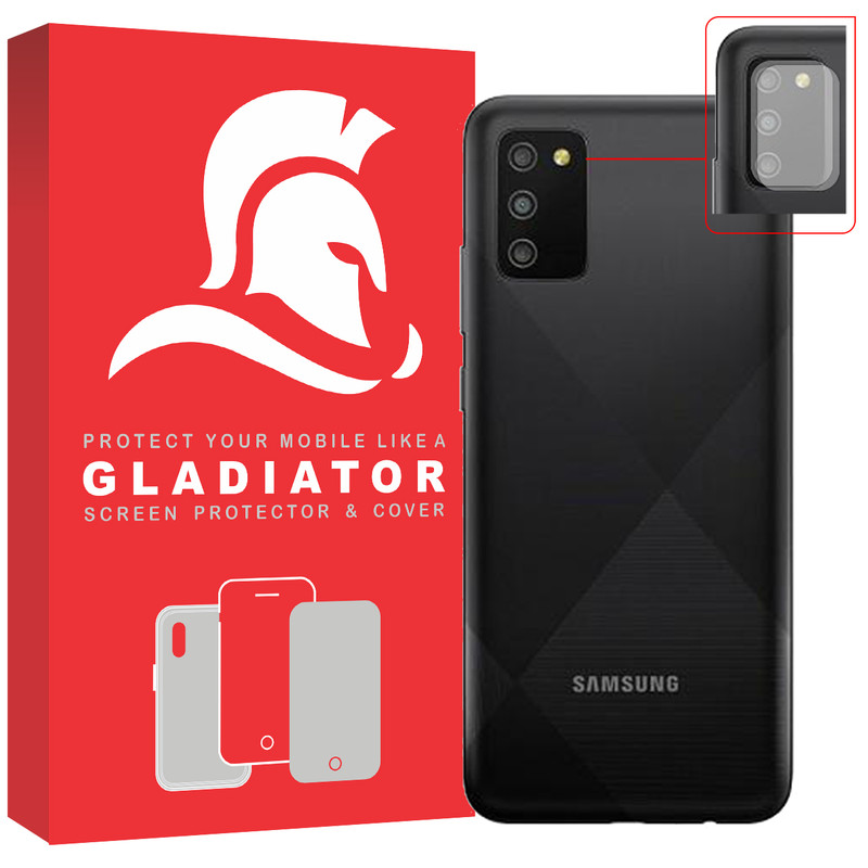 محافظ لنز دوربین گلادیاتور مدل GCS2000 مناسب برای گوشی موبایل سامسونگ Galaxy M02s بسته دو عددی