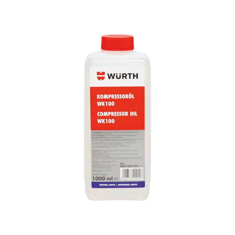 روغن کمپرسور وورث مدل WK 100 حجم 1000 میلی لیتر