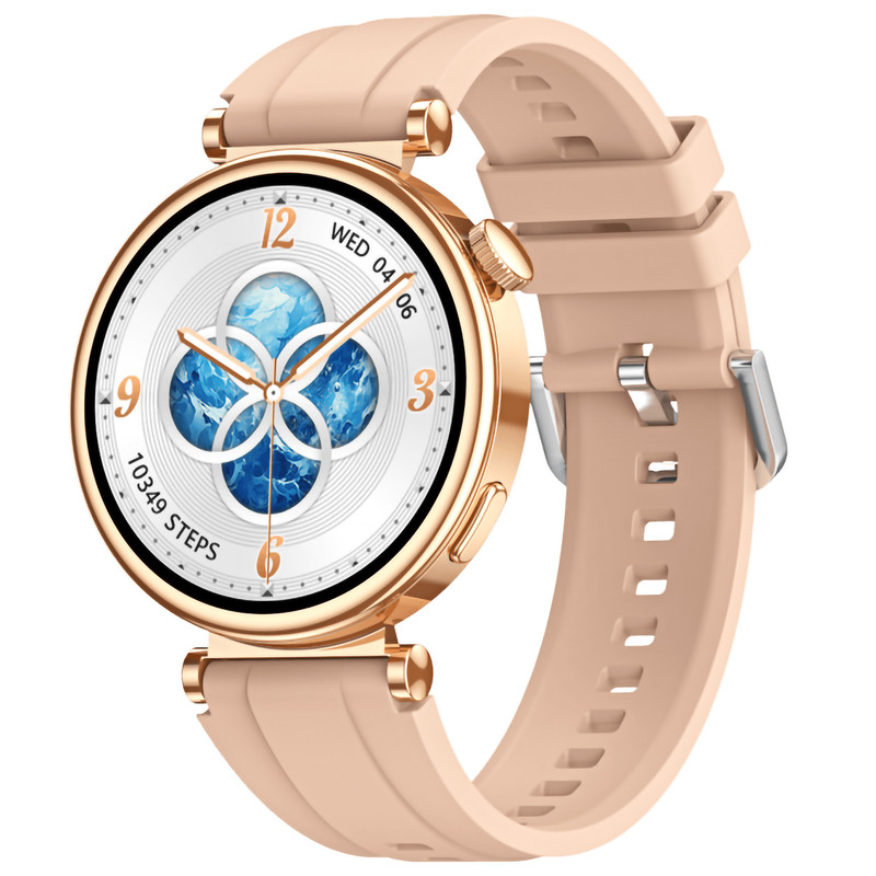 ساعت هوشمند ویرفیت مدل GT4 MINI 42mm ، صفحه نمایش رنگی , صفحه نمایش لمسی , کنترل موسیقی (Music Player) , کنترل سطح اکسیژن خون , قابلیت مکالمه از طریق بلوتوث،ضدآب با بند چرمی