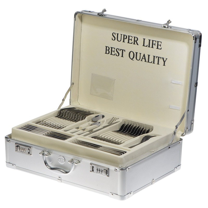 سرویس قاشق و چنگال 128 پارچه سوپر لایف کد 412