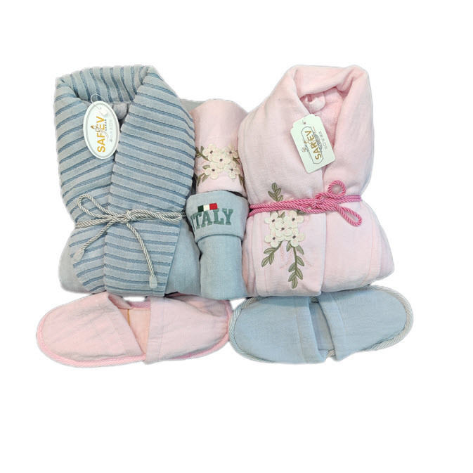 سرویس حوله پالتویی 6 تکه سارو مدل 125sarev