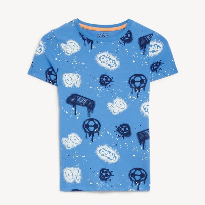 خرید و قیمت ی شرت آستین کوتاه پسرانه ام اند اس مدل football