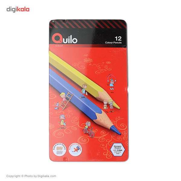 مداد رنگی 12 رنگ کوییلو کد 634006