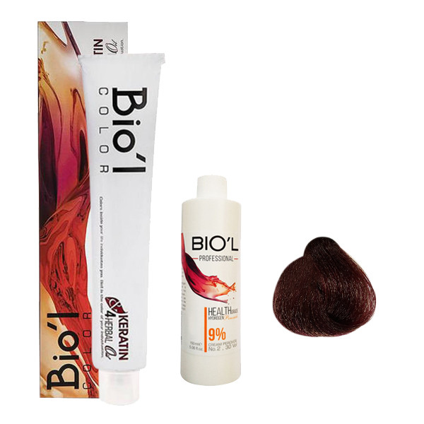 خرید و قیمت کیت رنگ مو بیول سری BURGUNDY RED شماره 6.66 حجم 100 میلی لیتر رنگ شرابی قرمز آتشین