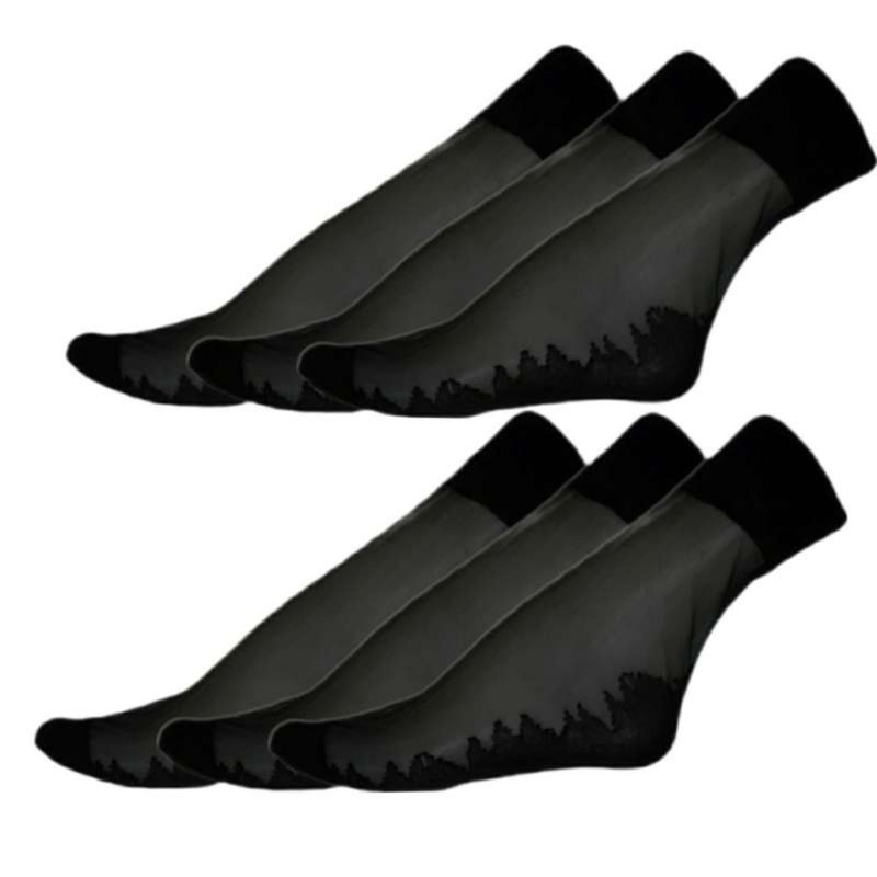 جوراب ساق کوتاه زنانه بهپوش مدل دو ربع 40 بسته 6 عددی