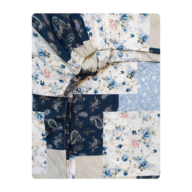 ملحفه آدنو مدل چهل تکه کد CH110 دونفره سایز 160x200 سانتی متر