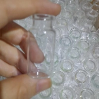 بطری شیشه ای ویال گیفت خام چهار سانتی متری پک 50 عددی درب دار