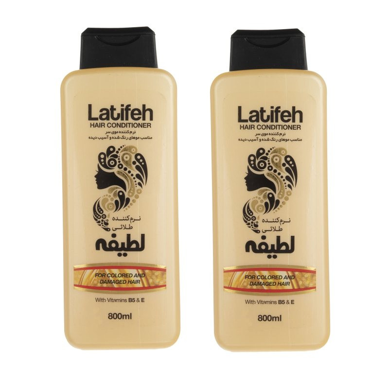 خرید و قیمت نرم کننده مو لطیفه کد 02 حجم 800 میلی لیتر مجموعه 2 عددی