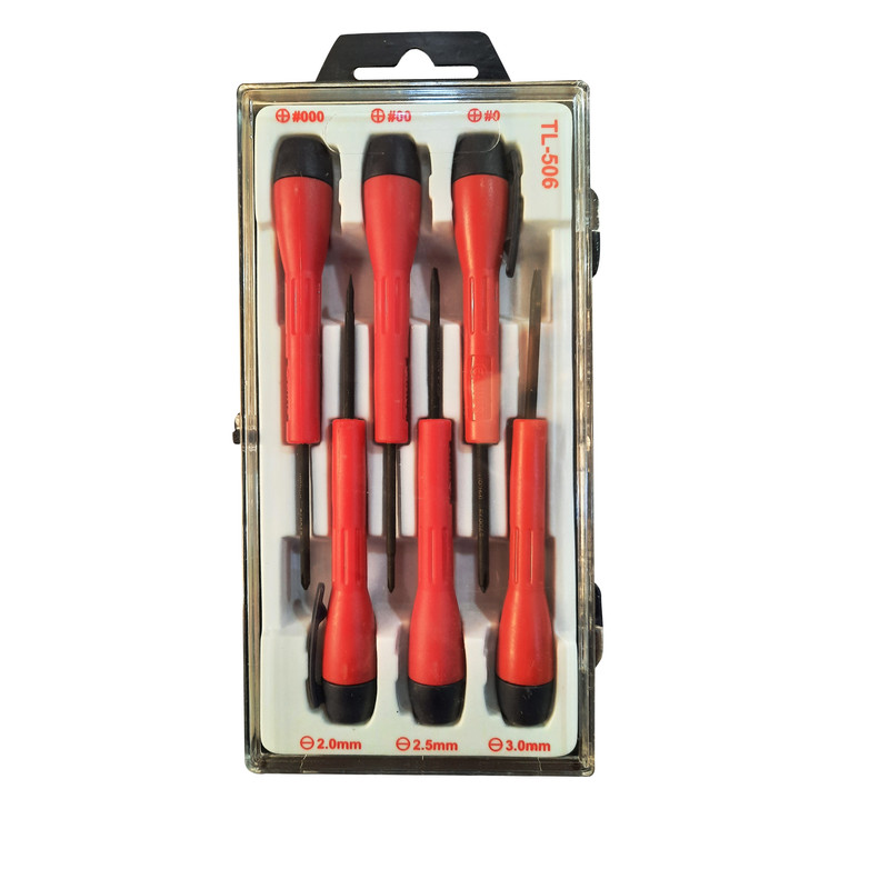 پیچ گوشتی ساعتی جنیوس تولز مدل TL-506 بسته 6 عددی