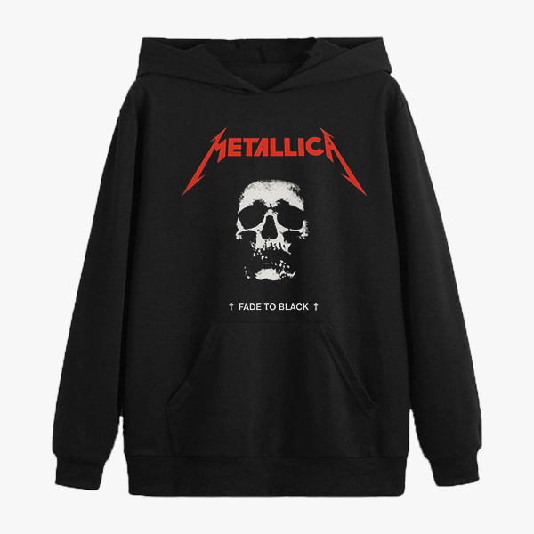 خرید و قیمت هودی زنانه مدل اسکلت دارک متالیکا