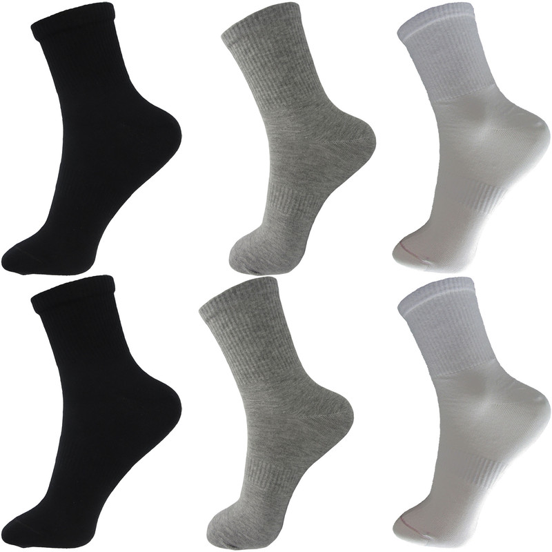 جوراب ورزشی ساق بلند مردانه ادیب مدل کش انگلیسی کد 02322 بسته 6 عددی