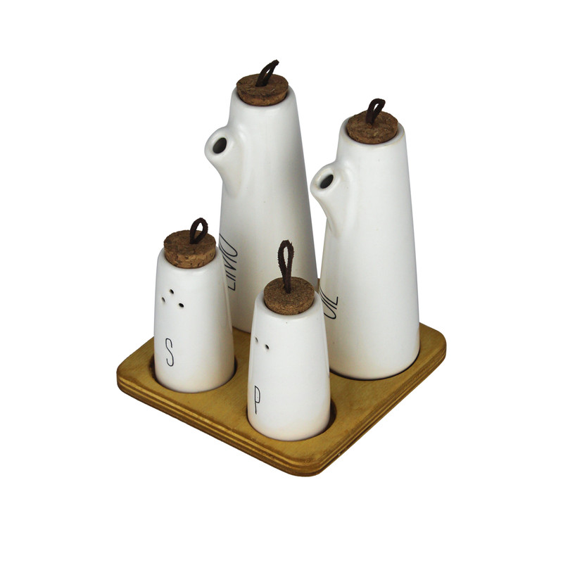 ست آبلیمو خوری و نمک پاش ام وي اچ گلس اند پلاستيكس مدل نورا مجموعه 5 عددی