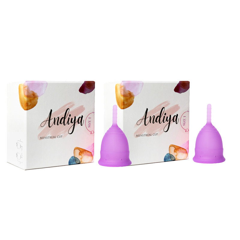 کاپ قاعدگی آندیا مدل Plus سایز کوچک مجموعه 2 عددی