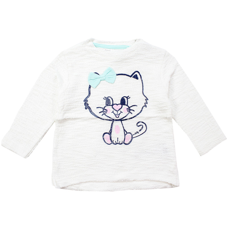 پلیور دخترانه ارگی مدل گربه ملوس