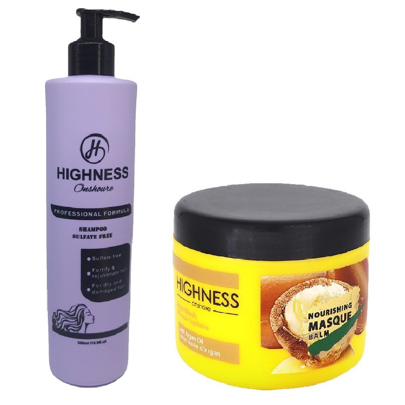 شامپو تقویت کننده و ترمیم کننده مو انشور هاینس مدل بدون سولفات حجم 500 میلی لیتر به همراه ماسک مو انشور هاینس مدل بدون سولفات حجم 500 میلی لیتر