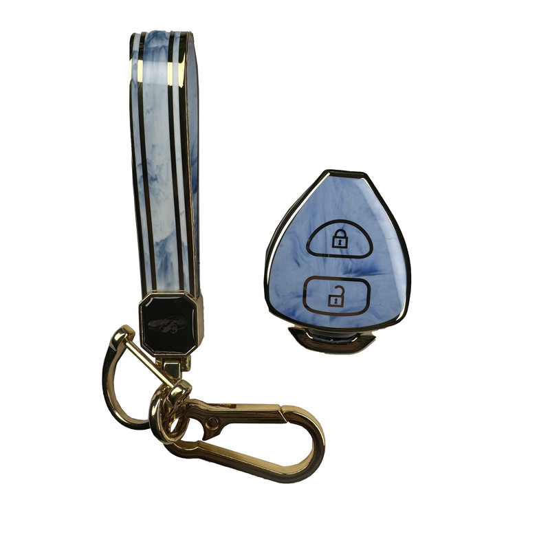 کاور ریموت و سوئیچ خودرو ام آر جی مدل 356 طرح چرمی مناسب برای تویوتا یاریس به همراه جاسوئیچی