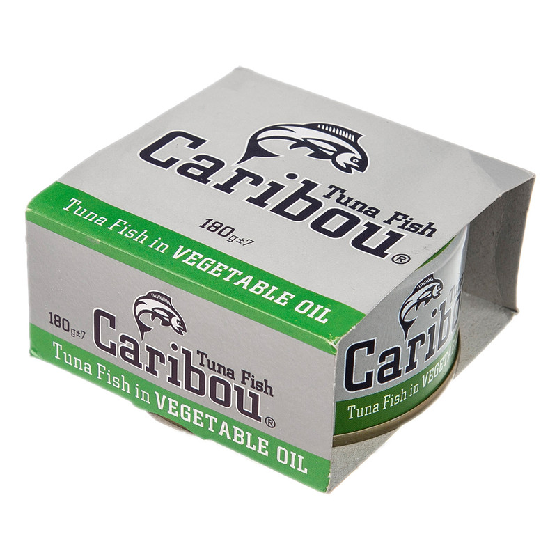 خرید و قیمت کنسرو ماهی تن در روغن گیاهی کاریبو- 180 گرم