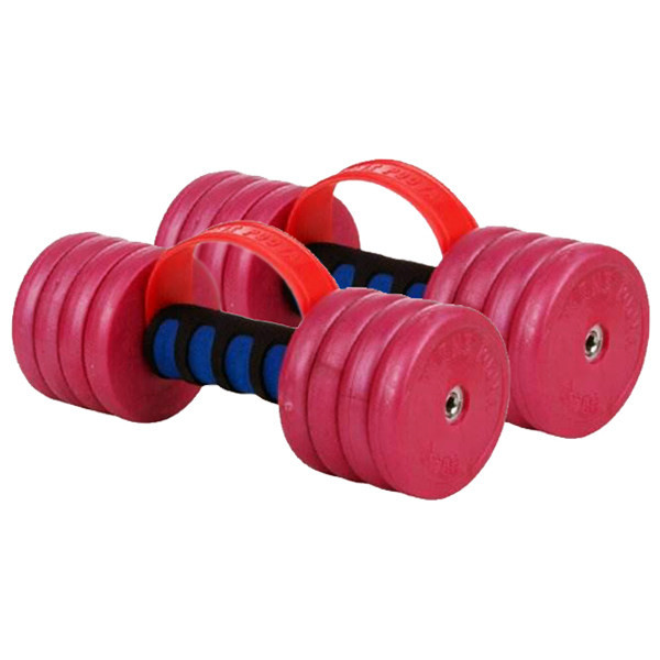 دمبل وزنه پویا مدل PVC02 وزن 2 کیلوگرم مجموعه 2 عددی