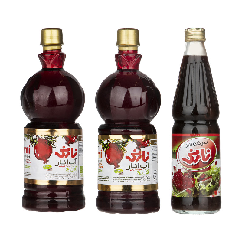 خرید و قیمت آب انار و سرکه انار نارنی - مجموعه 3 عددی