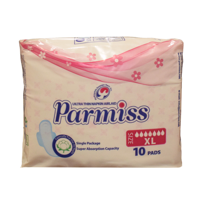 خرید و قیمت نوار بهداشتی شب پرمیس مدل Airlaid بسته 10 عددی