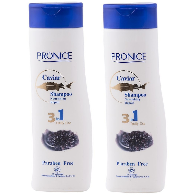 خرید و قیمت شامپو تقویت کننده مو پرونایس مدل خاویار حجم 300 میلی لیتر مجموعه 2 عددی