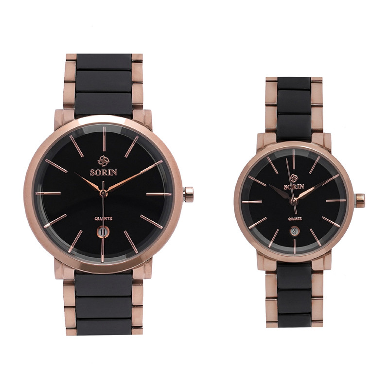 ست ساعت مچی عقربه ای زنانه و مردانه سورین مدل GL0954F-ST09B