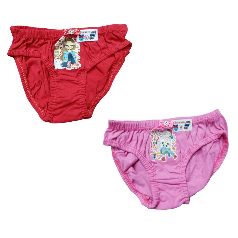 شورت دخترانه مدل عروسکی بسته 2 عددی