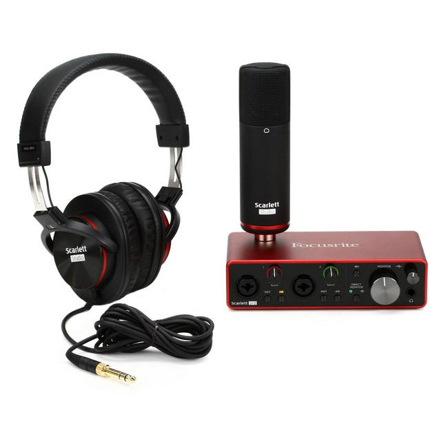خرید و قیمت پک استودیویی کارت صدا فوکوس رایت مدل Scarlett 2i2 Studio 3rd Gen