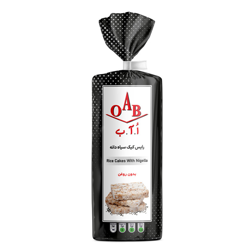 رایس کیک سیاه دانه اُ.آ.ب - 100 گرم