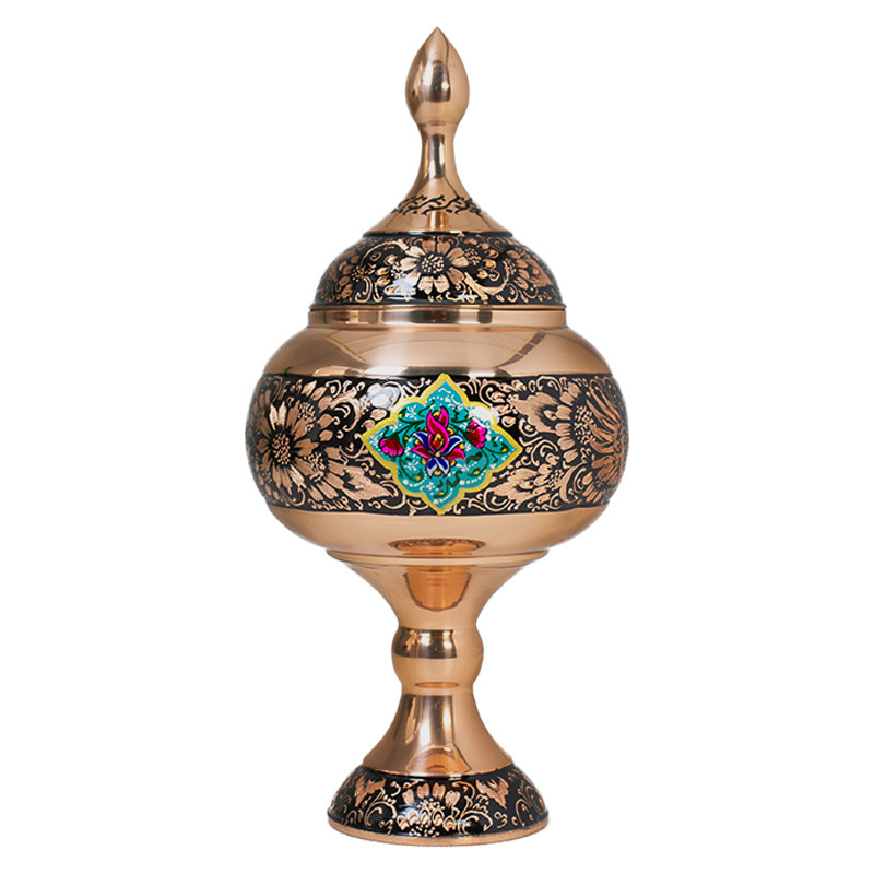 شکلات خوری مسی مدل الماس تراش و پرداز 30 - کد es06031301