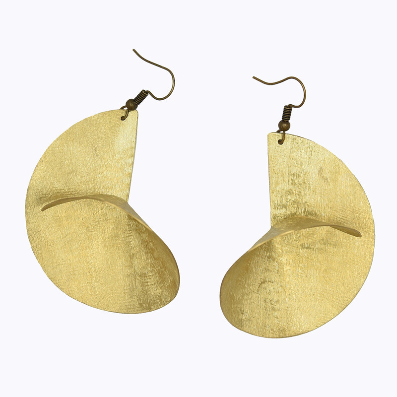 گوشواره دست ساز زنانه مدل برنجی کد dok 1002