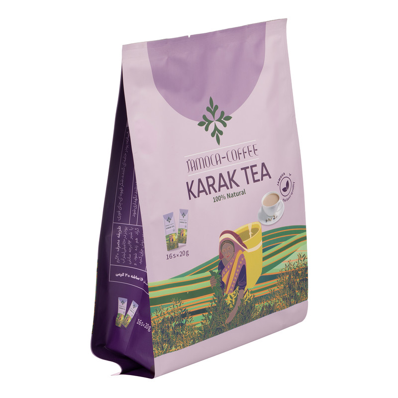 خرید و قیمت چای کرک جاموکا - 320 گرم بسته 16 عددی