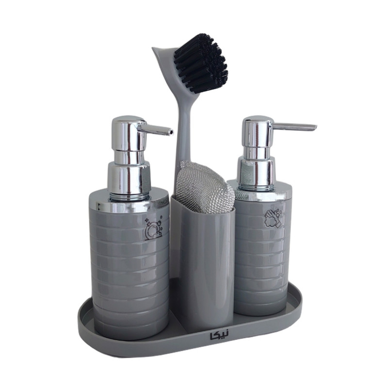 خرید و قیمت ست جامایع و اسکاچ نیکا مدل دو قلو به همراه فرچه