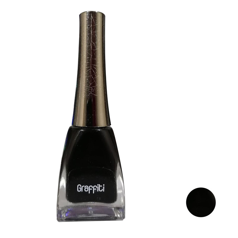 لاگ ناخن گلدن رز مدل گرافیتی شماره 02