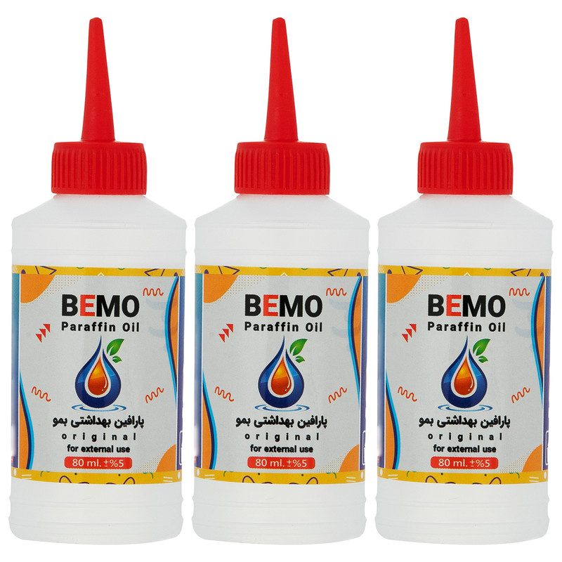 پارافین بمو مدل B100 حجم 80 میلی لیتر بسته 3 عددی