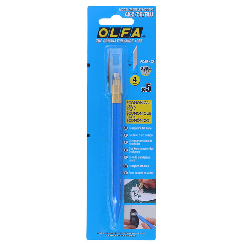 کاتر قلمی الفا مدل AK-5/5B-BLU