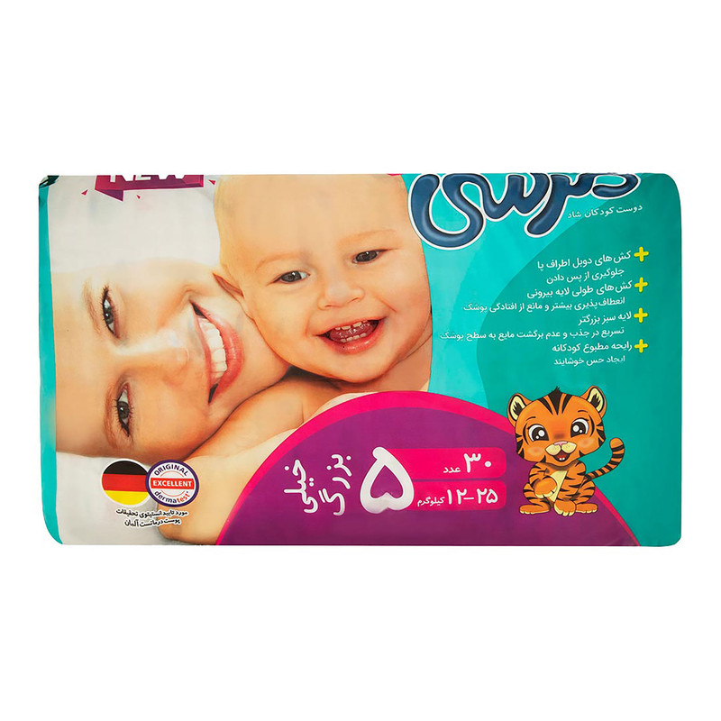 پوشک بچه مرسی مدل pa سایز 5 بسته 30 عددی